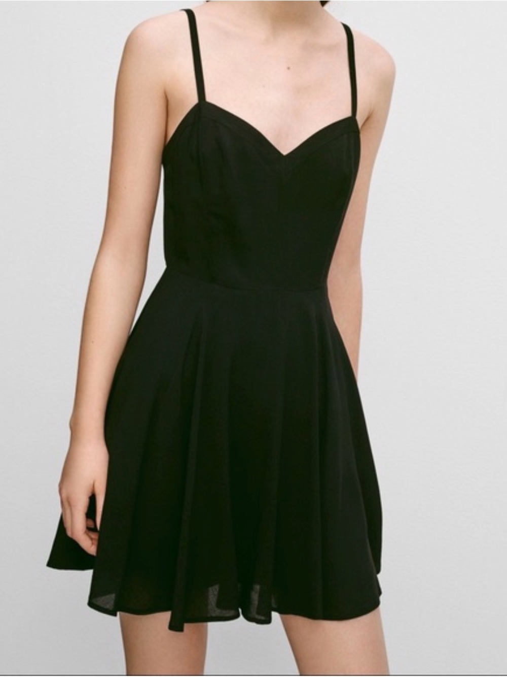 Sunday Best Classic Black Spaghetti-Strap Dress